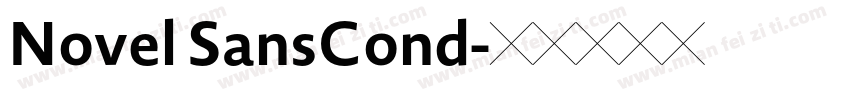 Novel SansCond字体转换